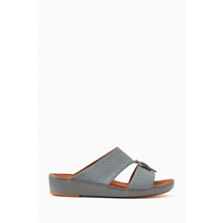 Private Collection - Cinghia Sandals in Rubbercalf Grey