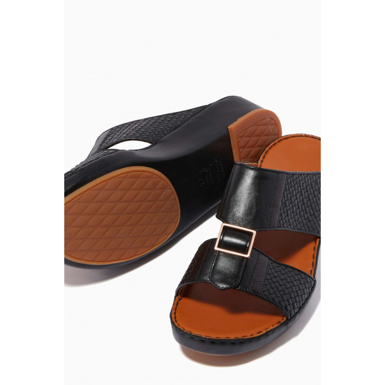 Private Collection - Quadratura Treece Sandals in Softcalf