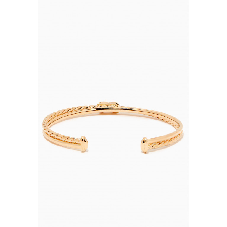 David Yurman - Petite X Diamond Bracelet in 18kt Yellow Gold