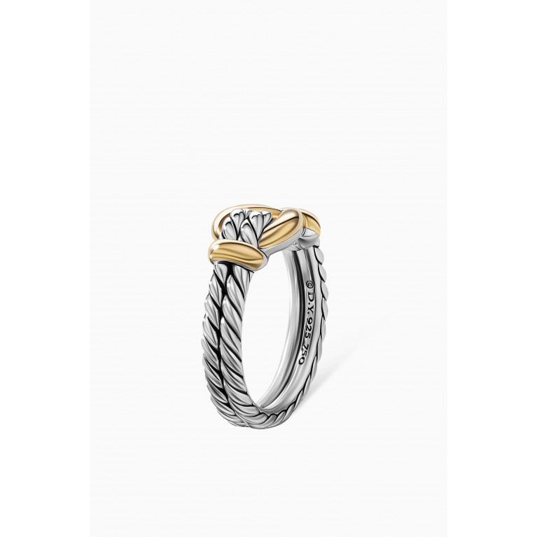 David Yurman - Thoroughbred® Loop Ring in 18kt Yellow Gold & Sterling Silver