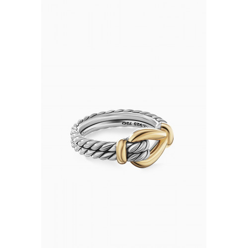 David Yurman - Thoroughbred® Loop Ring in 18kt Yellow Gold & Sterling Silver