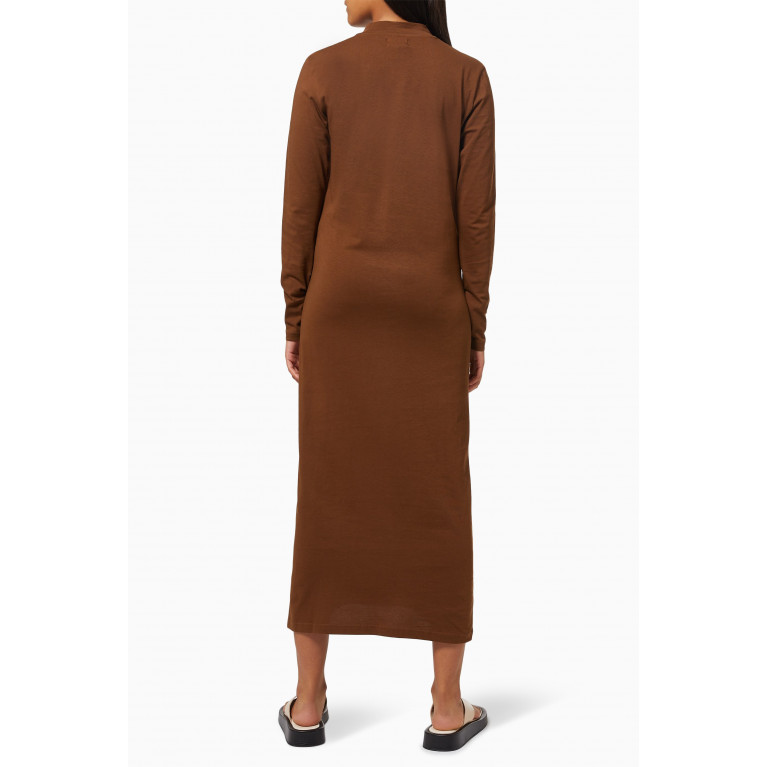 NASS - Mary T-shirt Dress in Cotton Jersey Brown