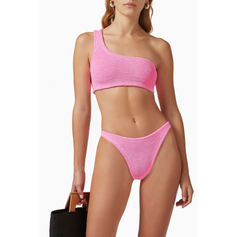 Hunza G - Nancy Bikini Set in Stretch Nylon Pink