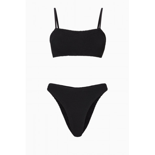 Hunza G - Gigi Bikini Set in Stretch Nylon Black