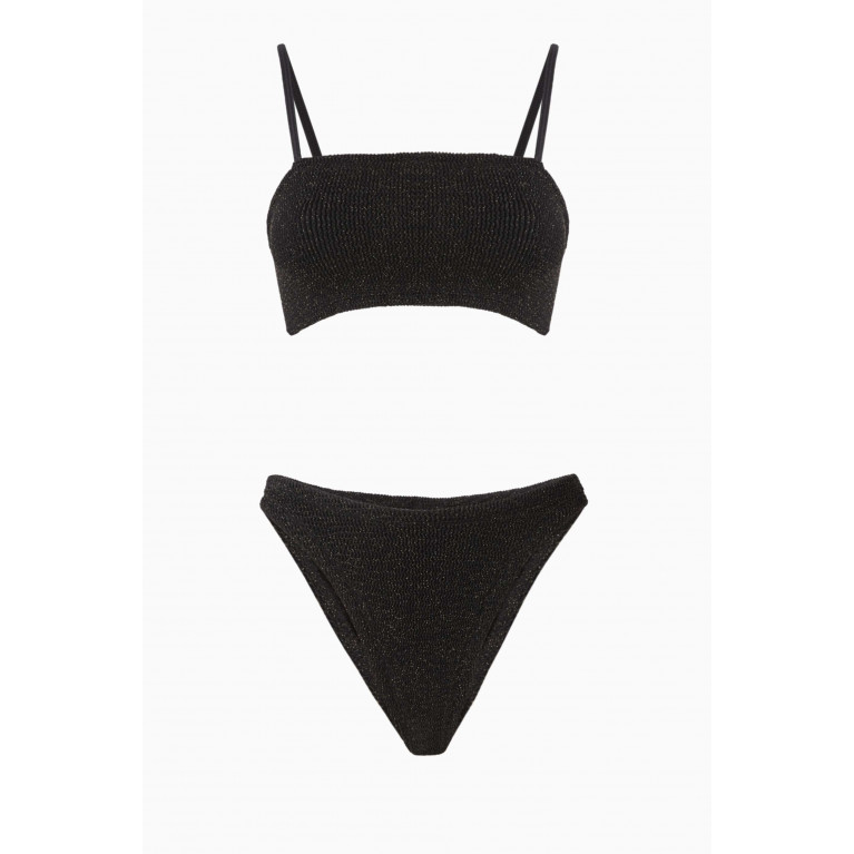 Hunza G - Gigi Bikini Set in Stretch Nylon Black
