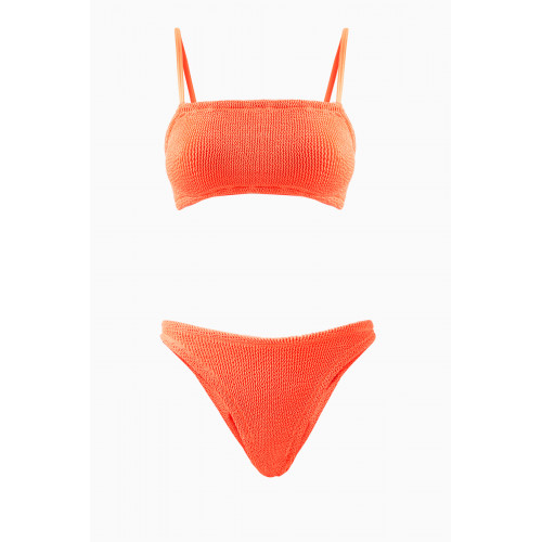 Hunza G - Gigi Bikini Set in Stretch Nylon Orange