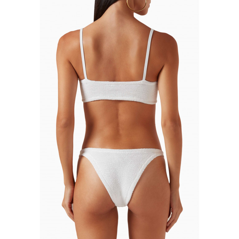 Hunza G - Gigi Bikini Set in Stretch Nylon White