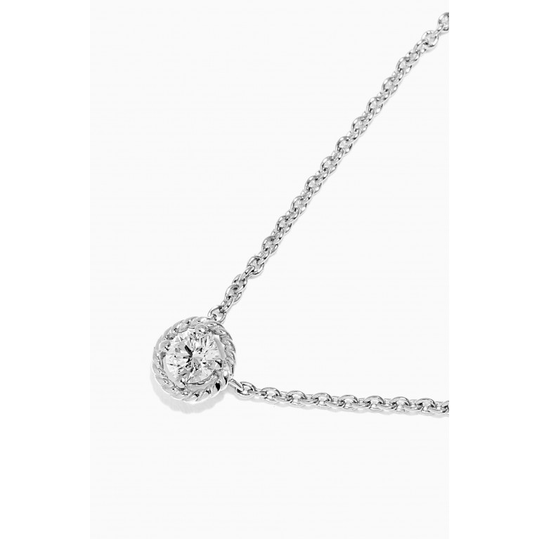 Gafla - Salasil Diamond Necklace in 18kt White Gold, Small