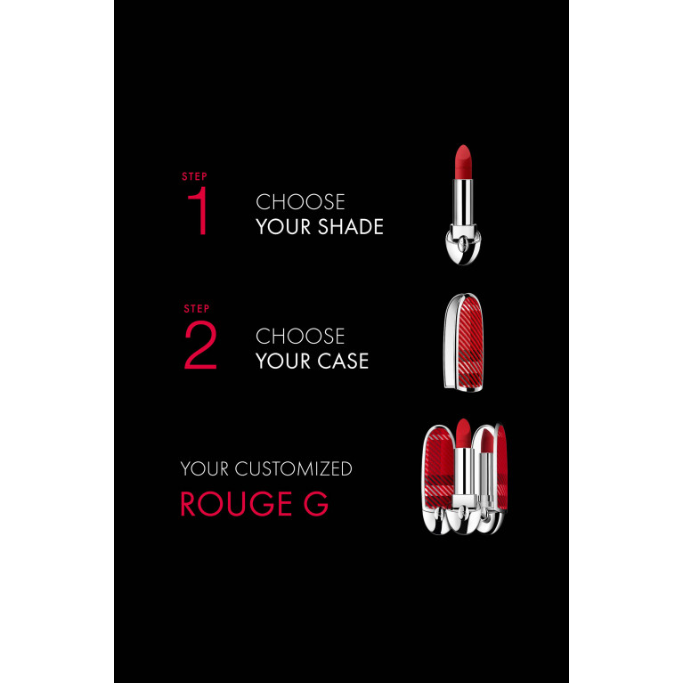 Guerlain - 214 Flame Red Rouge G Luxurious Velvet, 3.5g