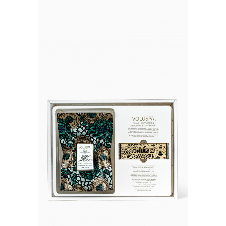 Voluspa - French Cade Lavender Travel Diffuser & Fragrance Cartridge, 20g