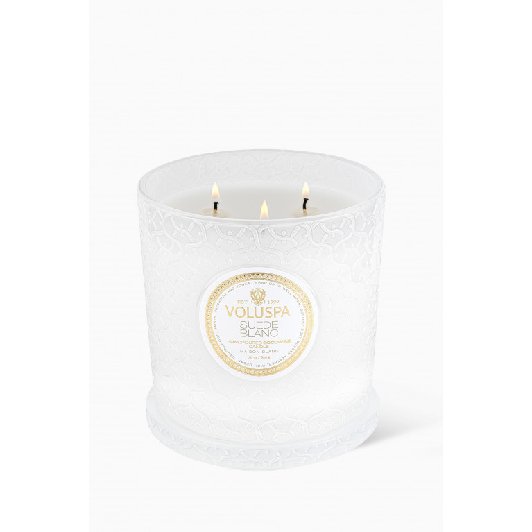 Voluspa - Suede Blanc Luxe Candle, 850g