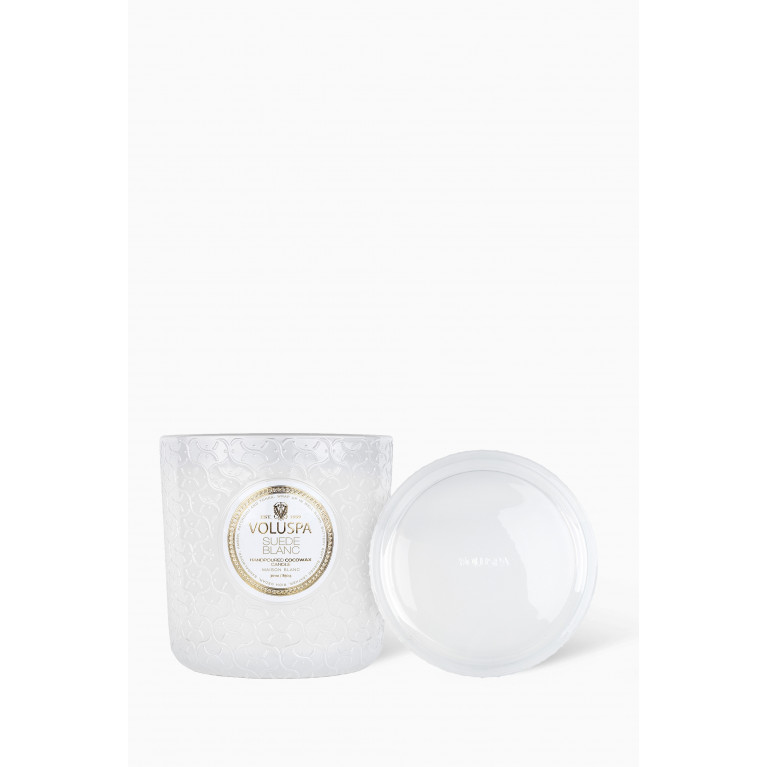 Voluspa - Suede Blanc Luxe Candle, 850g
