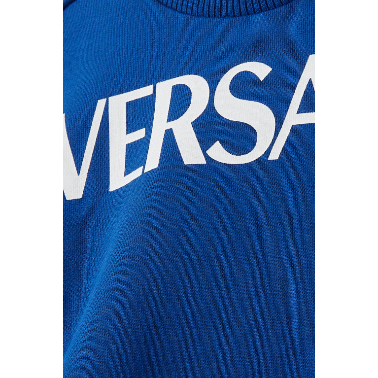 Versace - Greca Logo Sweatshirt in Cotton Terry