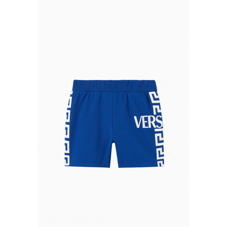 Versace - Greca Logo Shorts in Cotton Terry