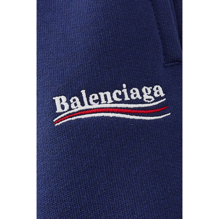 Balenciaga - Political Logo Jogging Shorts in Cotton Jersey