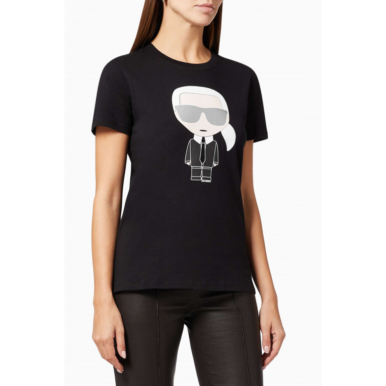 Karl Lagerfeld - Ikonik Karl T-shirt in Cotton