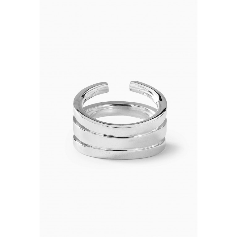 Martyre - Bailey Ring with Diamonds in Sterling Silver