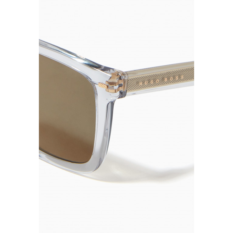 Boss - Square Frame Sunglasses in Acetate