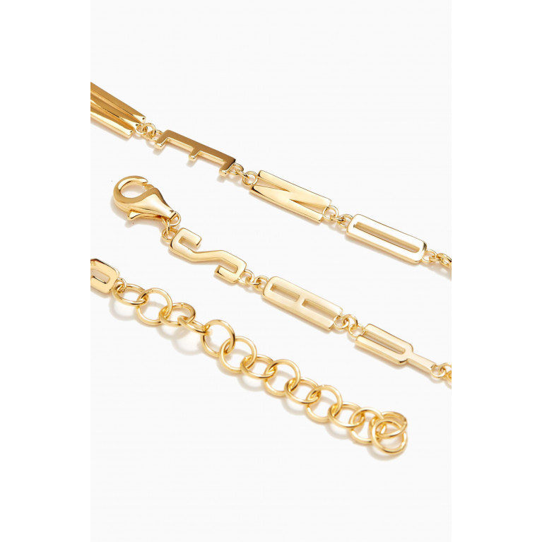 Awe Inspired - “SAY YES TO NEW ADVENTURES” Affirmation Necklace in 14kt Yellow Gold Vermeil