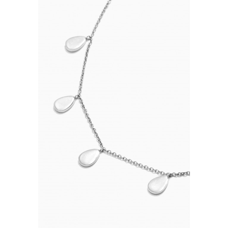 Awe Inspired - Teardrop Necklace in Sterling Silver Silver