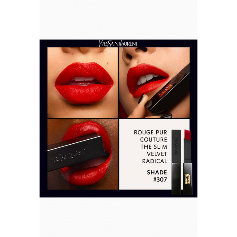 YSL  - 307 Fiery Spice The Slim Velvet Radical Matte Lipstick, 2.2g