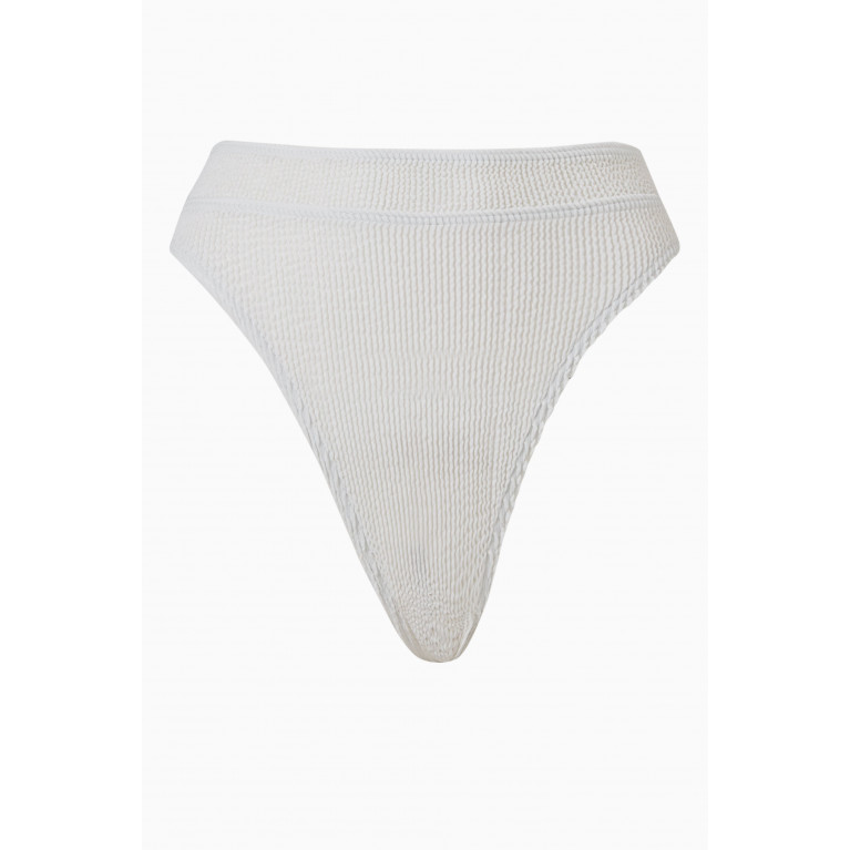 Bond-Eye - Savannah Eco Bikini Bottoms in Regenerated Nylon White