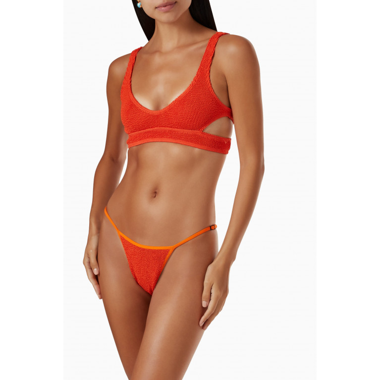 Bond-Eye - Nino Eco Crop Bikini Top Orange