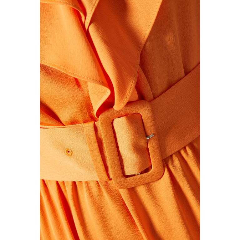 NASS - Frill Belted Dress Orange