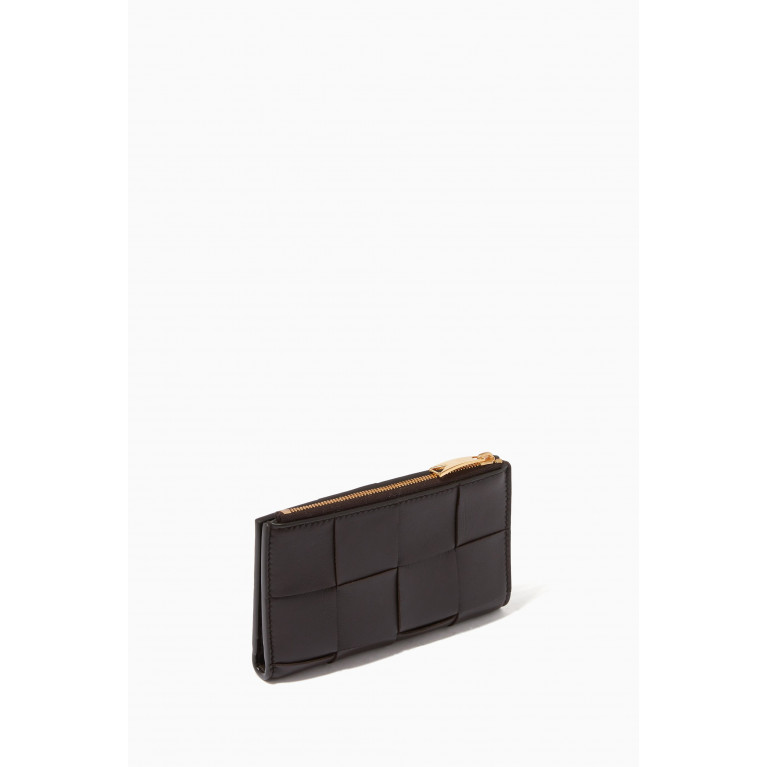 Bottega Veneta - Bi-fold Zip Wallet in Intrecciato Nappa