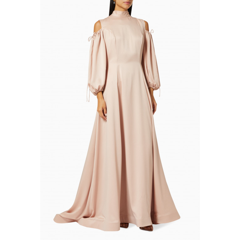 Bazza Alzouman - Bow Gown in Satin