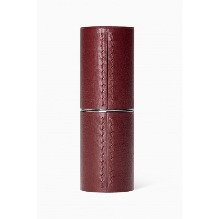 La Bouche Rouge - Chocolate Refillable Fine Leather Lipstick Case