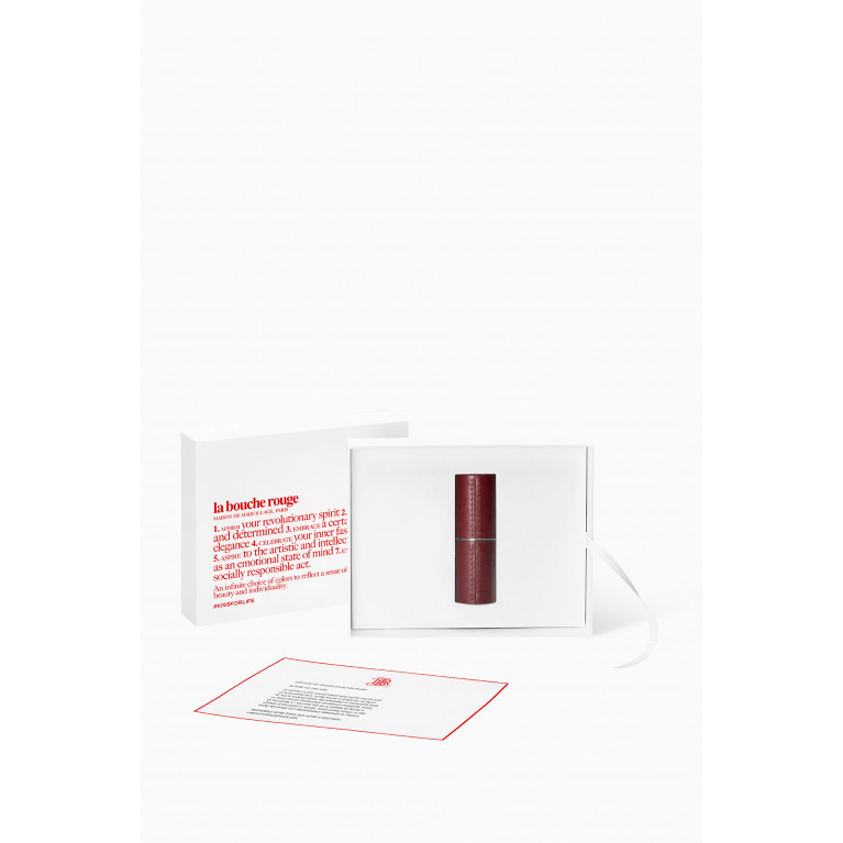 La Bouche Rouge - Chocolate Refillable Fine Leather Lipstick Case