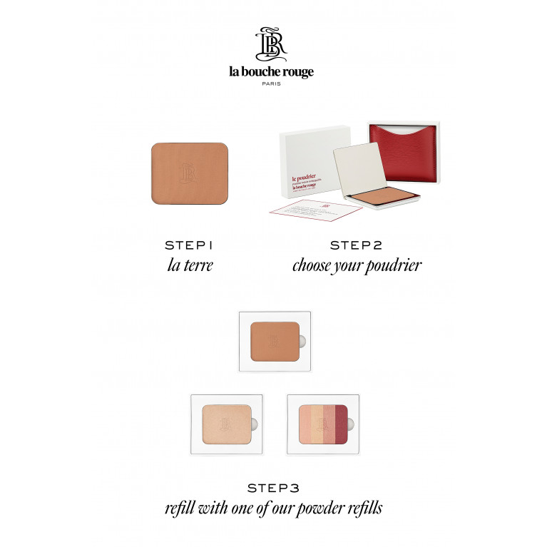 La Bouche Rouge - Beige Fine Leather La Terre Intense Bronzer Set, 6.5g