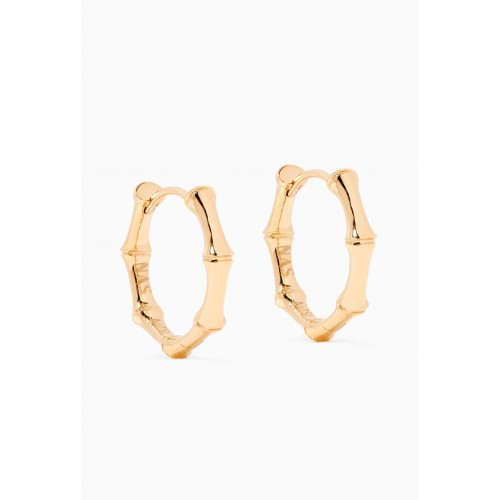 NASS - Bamboo Hoops in 18kt Yellow Gold