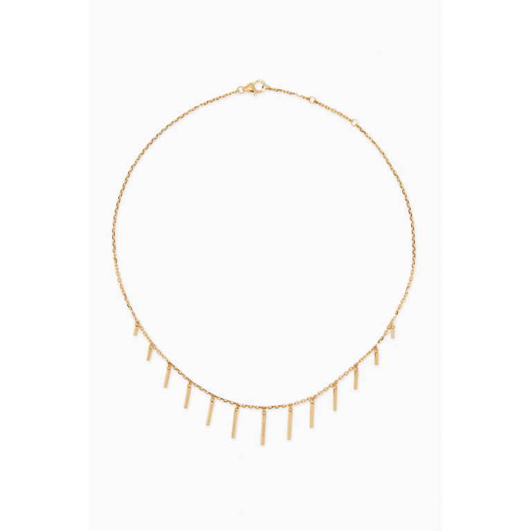NASS - Bar Necklace in 18kt Yellow Gold Yellow