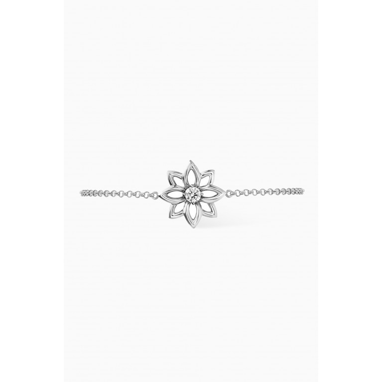 Samra - Lotus Diamond Bracelet in 18kt White Gold