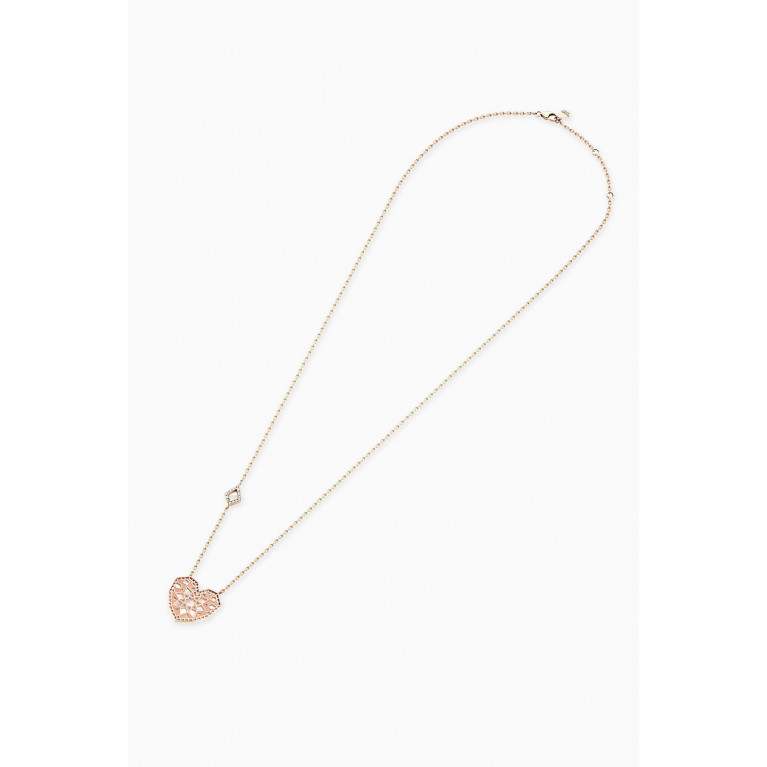 Samra - Qalb Turath Small Pendant Necklace in 18kt Rose Gold