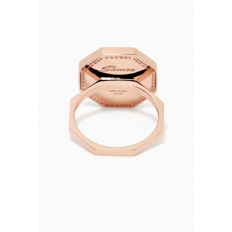Samra - Classic Turath Medium Ring in 18kt Rose Gold
