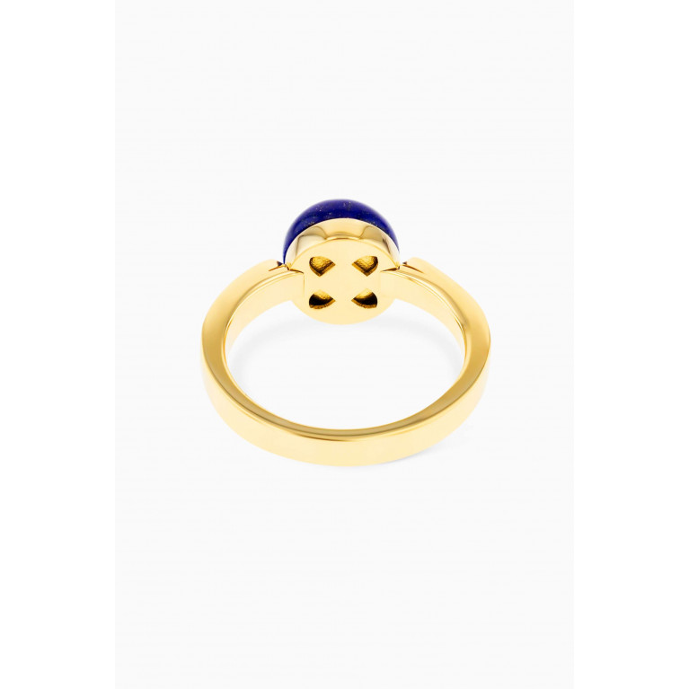 Damas - Dome Noble Lapis Lazuli Ring in 18kt Yellow Gold