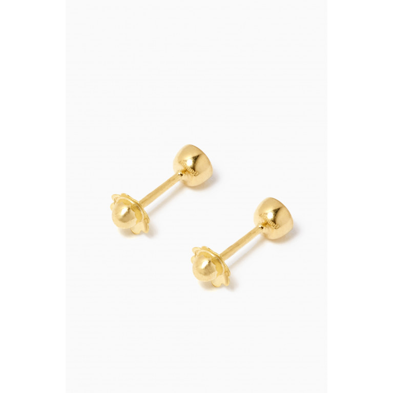 Damas - Ara Ruby July Birthstone Earrings in 18kt Yellow Gold