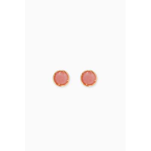 Damas - Ara Opal October Birthstone Earrings in 18kt Yellow Gold