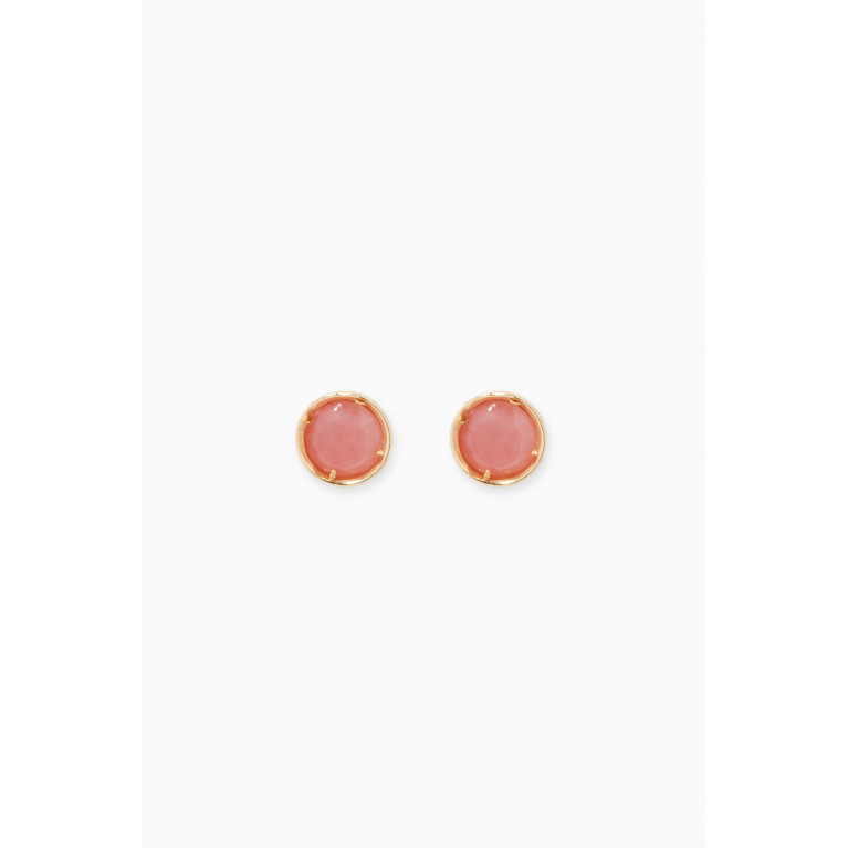Damas - Ara Opal October Birthstone Earrings in 18kt Yellow Gold