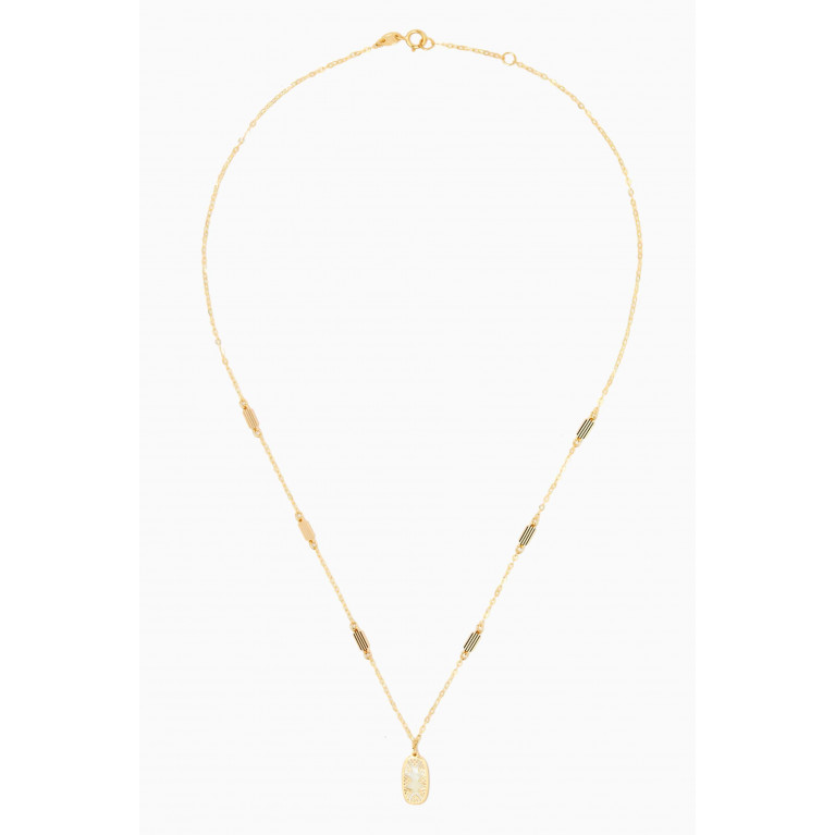 Damas - Amelia Sky Mother of Pearl Necklace in 18kt Yellow Gold
