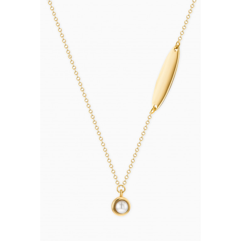 Damas - Ara Pearl June Birthstone Necklace in 18kt Yellow Gold