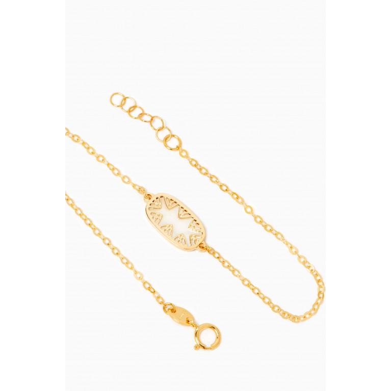 Damas - Amelia Espańa Mother of Pearl Bracelet in 18kt Yellow Gold