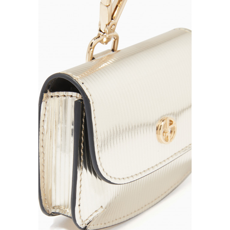 Giorgio Armani - La Prima Mini Carabiner Bag in Leather Gold
