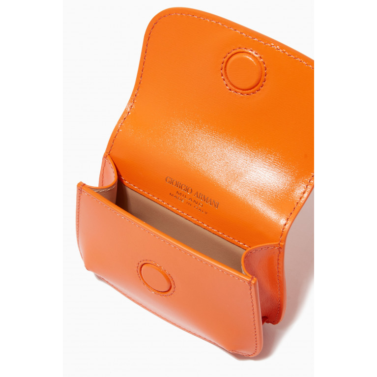 Giorgio Armani - La Prima Charm Bag in Bovine Leather Orange