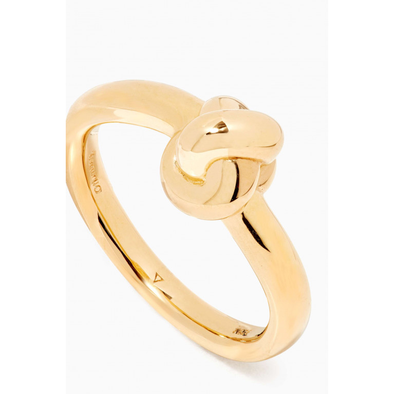 Otiumberg - Knot Ring in Yellow Gold Vermeil