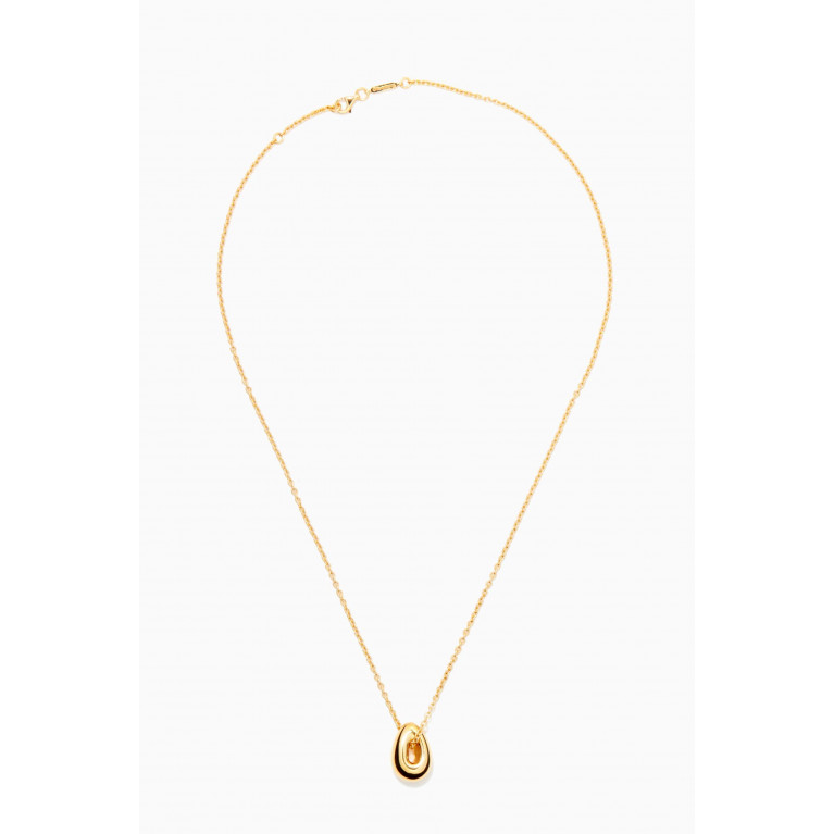 Otiumberg - Gold Drop Necklace in Yellow Gold Vermeil