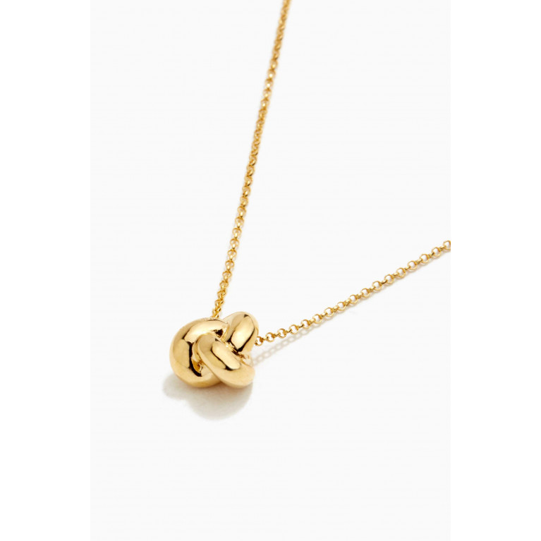 Otiumberg - Knot Necklace in Yellow Gold Vermeil